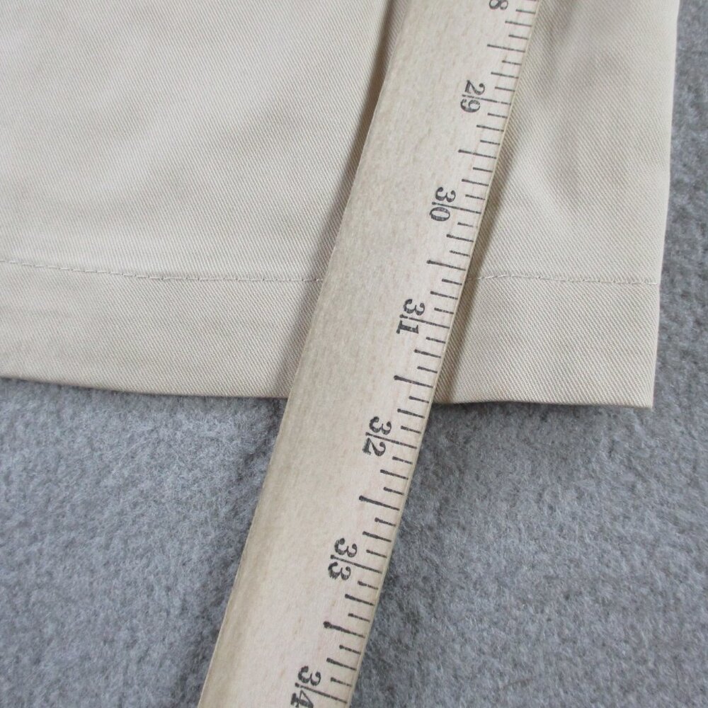 Amadi Wide Leg Pants Womens Medium Khaki Beige Tencel Blend Pleated High Waisted - Picture 7 of 12